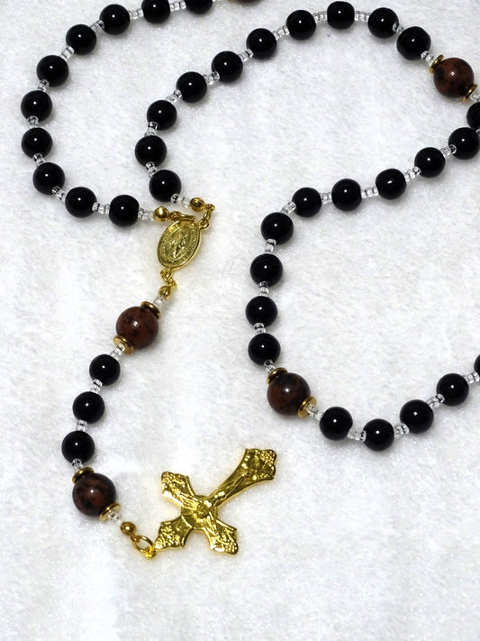 Mahogany Obsidian Rosary