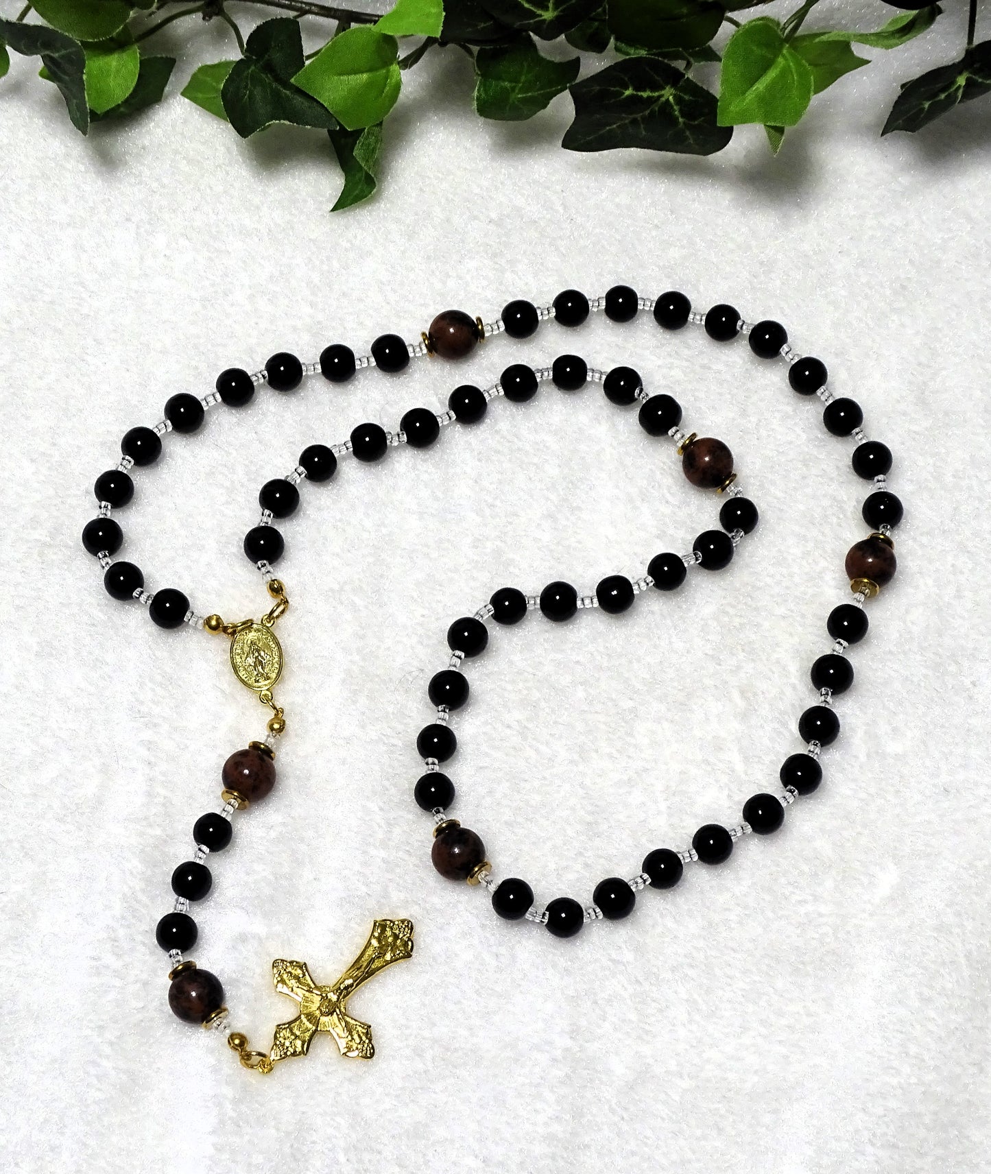 Mahogany Obsidian Rosary