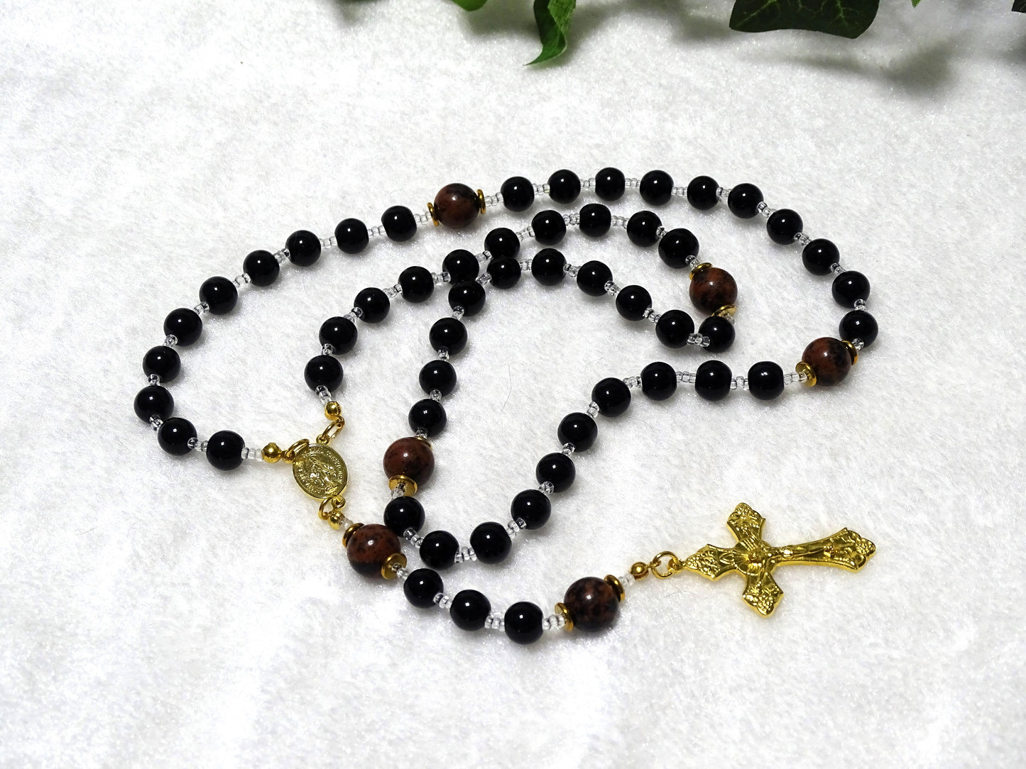 Mahogany Obsidian Rosary