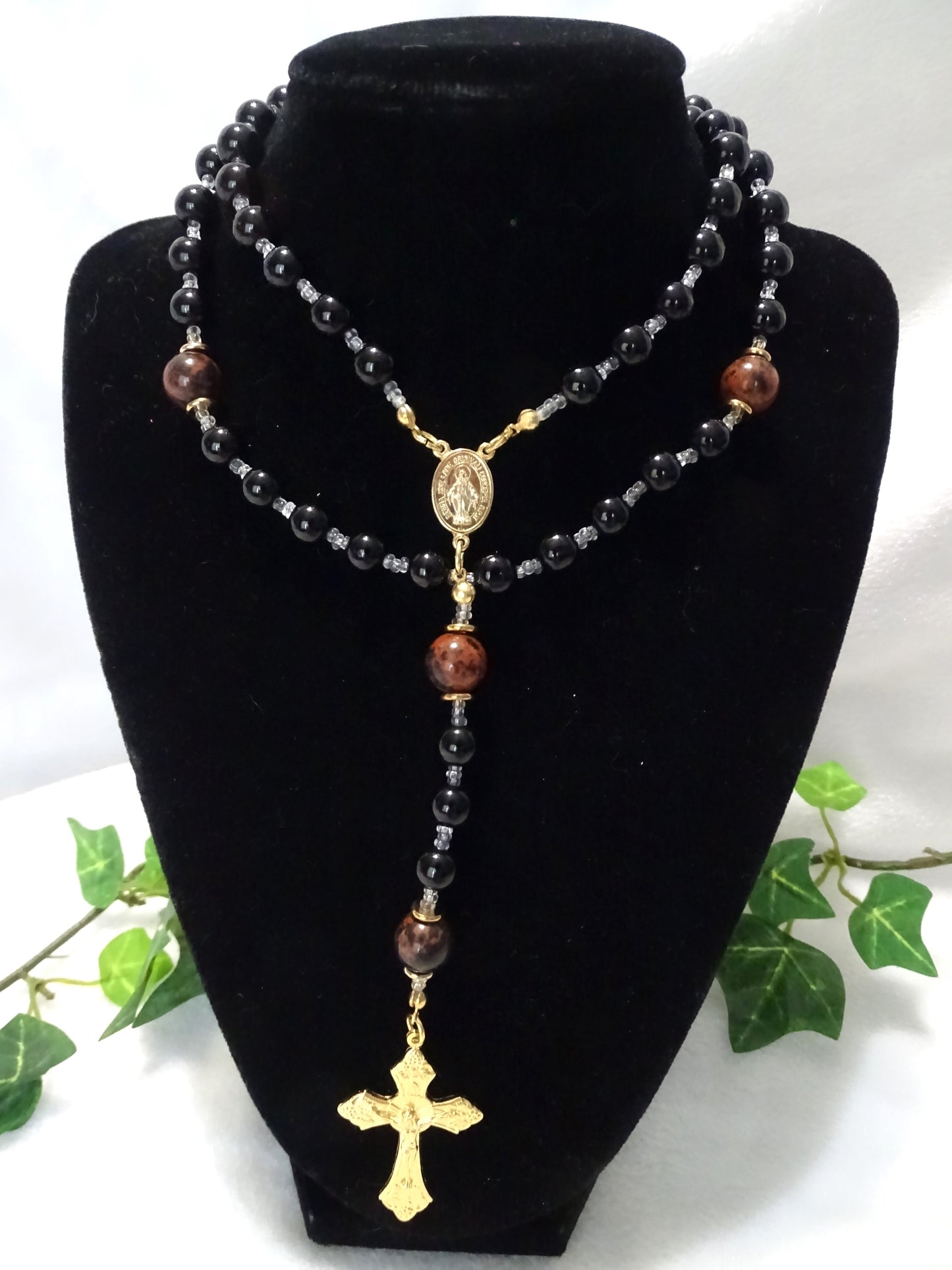 Mahogany Obsidian Rosary