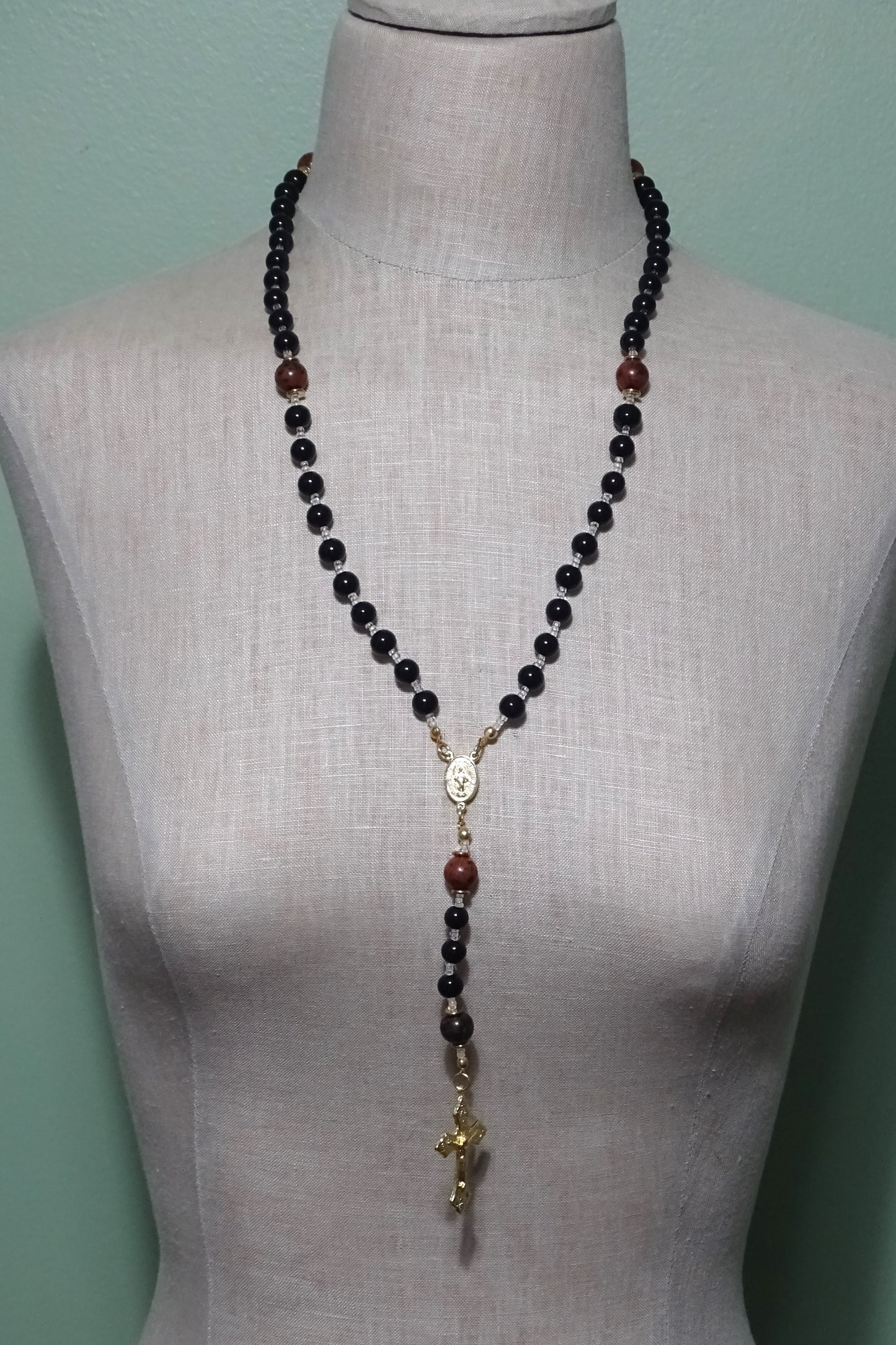 Mahogany Obsidian Rosary
