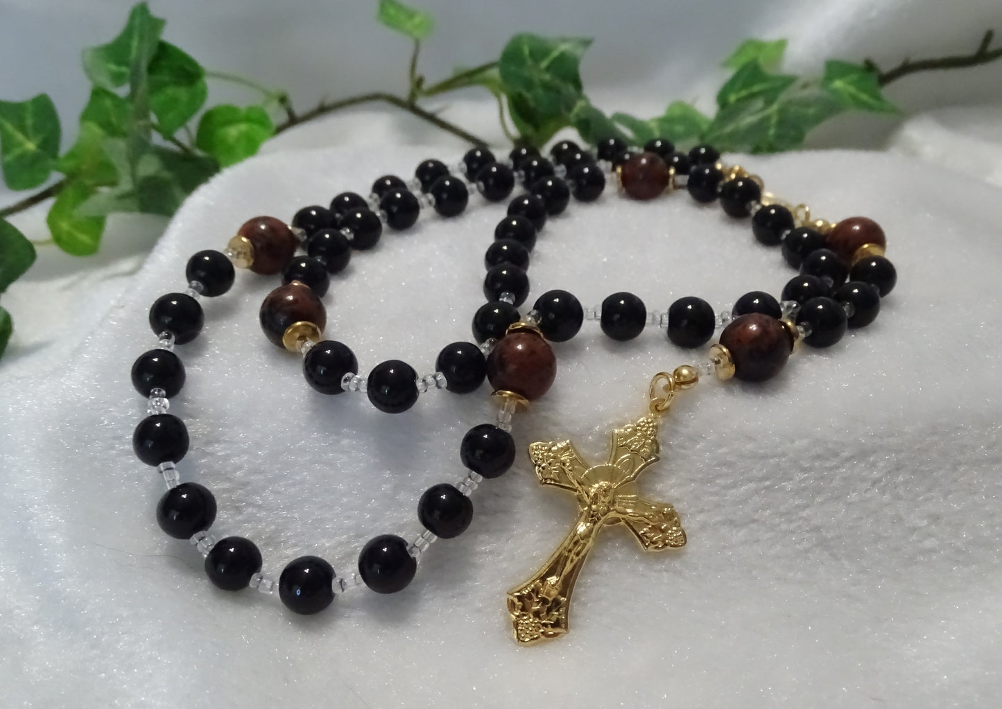 Mahogany Obsidian Rosary