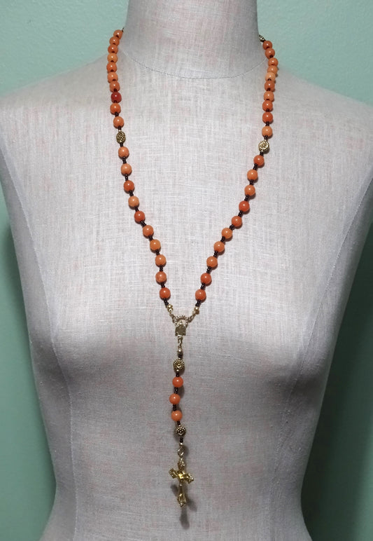 Peach Aventurine Rosary