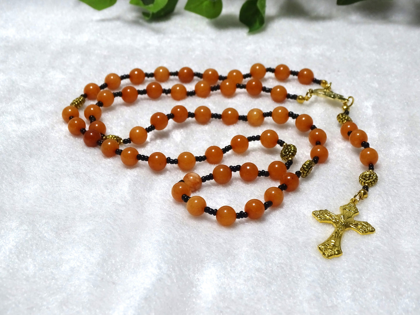 Peach Aventurine Rosary