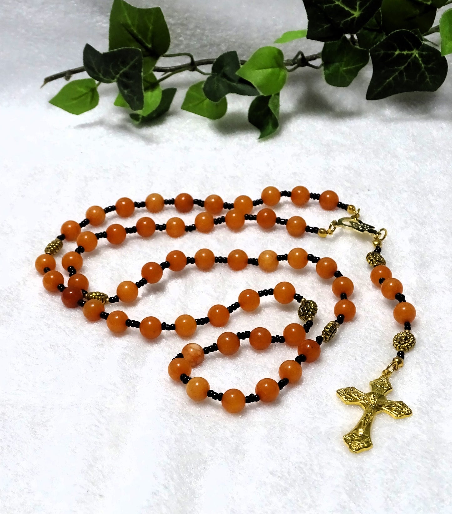 Peach Aventurine Rosary