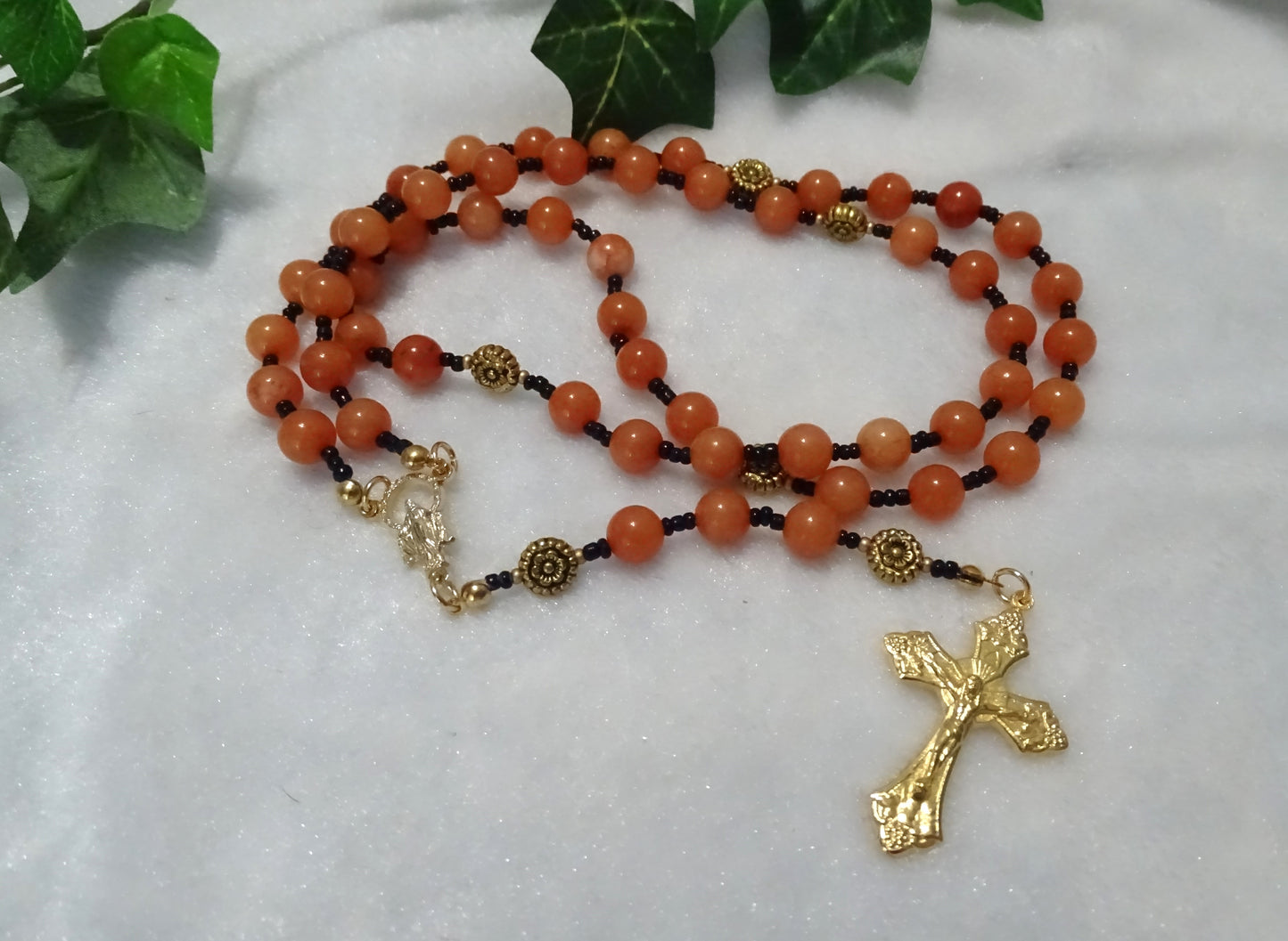 Peach Aventurine Rosary