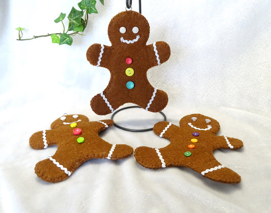 Felt Gingerbread Men