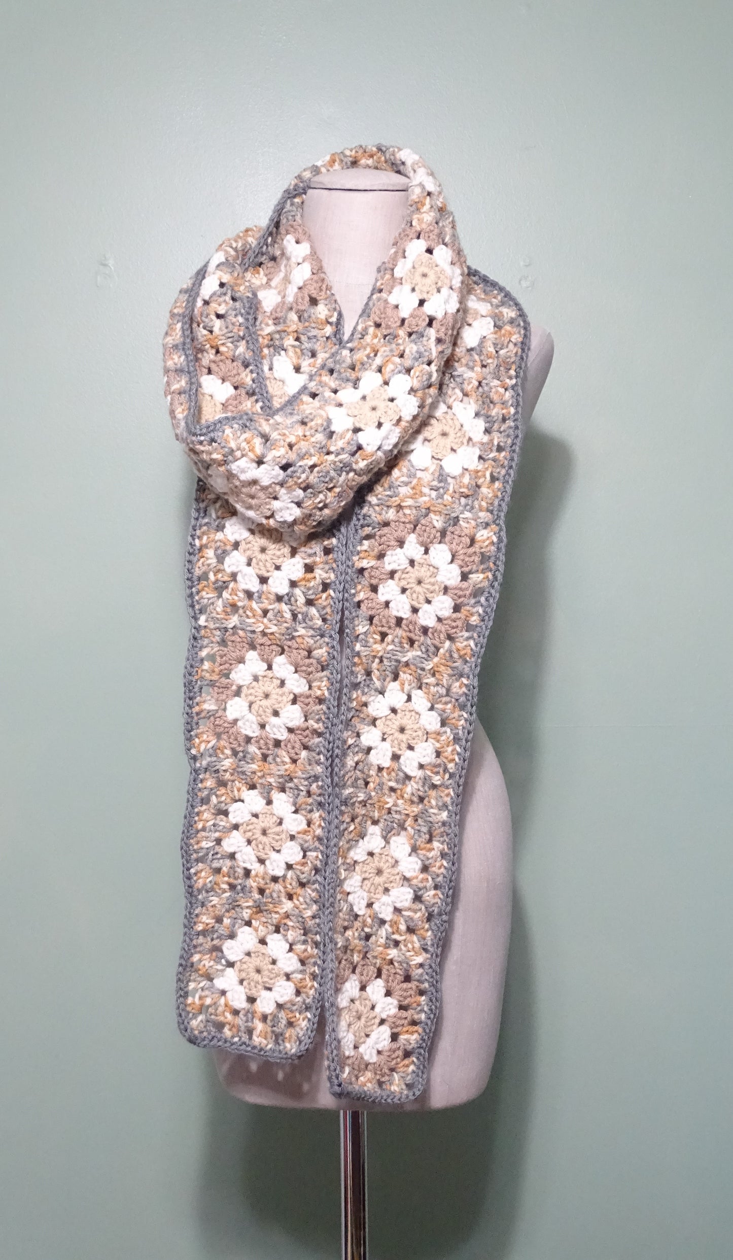 Extra Long Earth Tones Scarf
