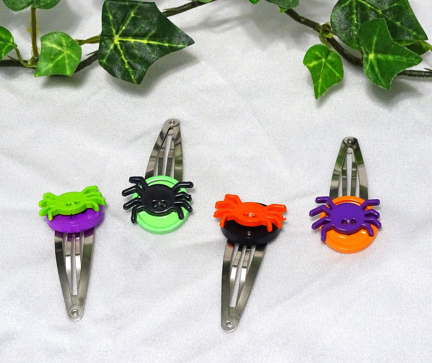 Halloween Button Hair Clips