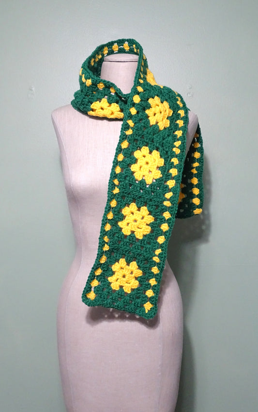 Varsity Green and Yellow Scarf