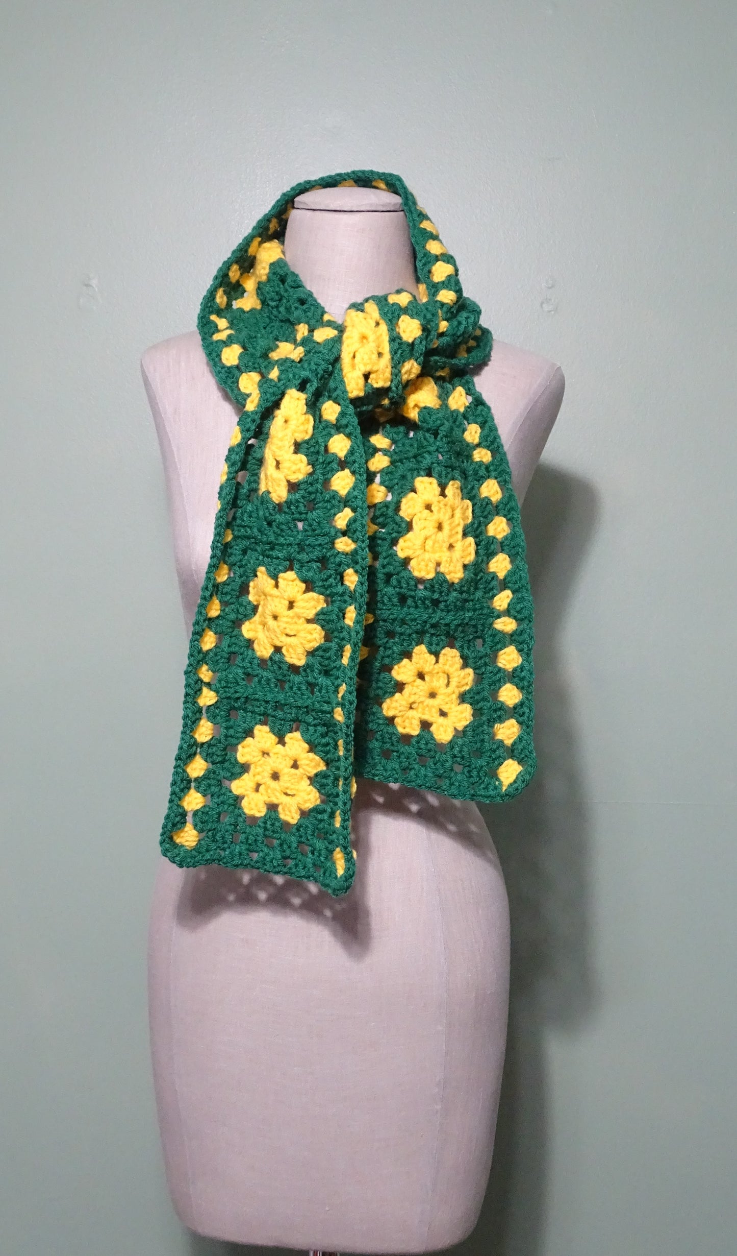Varsity Green and Yellow Scarf