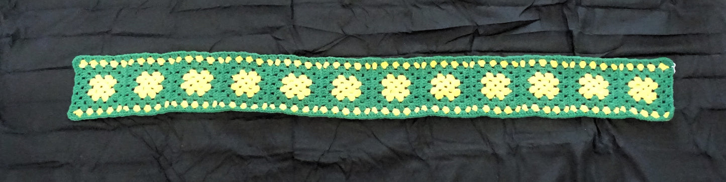 Varsity Green and Yellow Scarf