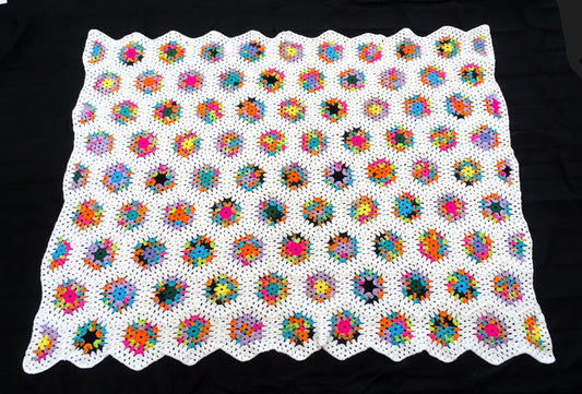 Festive Hexagon Crochet Blanket