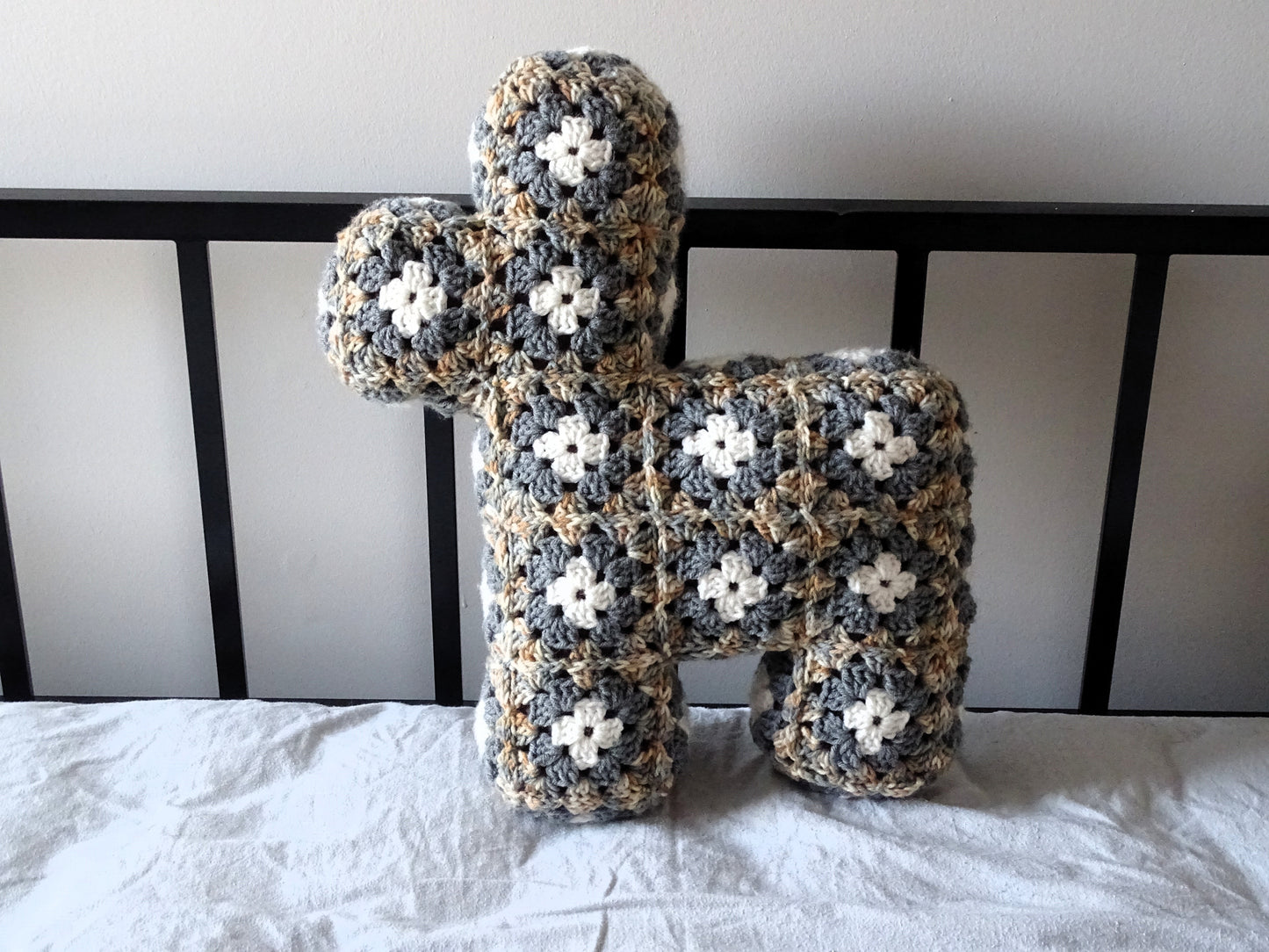 Granite Print Crocheted Llama
