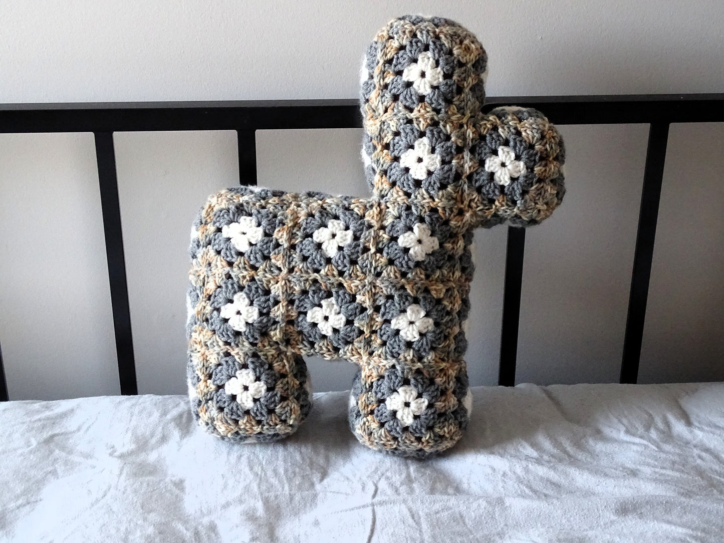 Granite Print Crocheted Llama