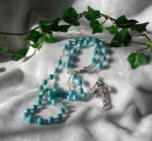 Crackle Glass Rosary