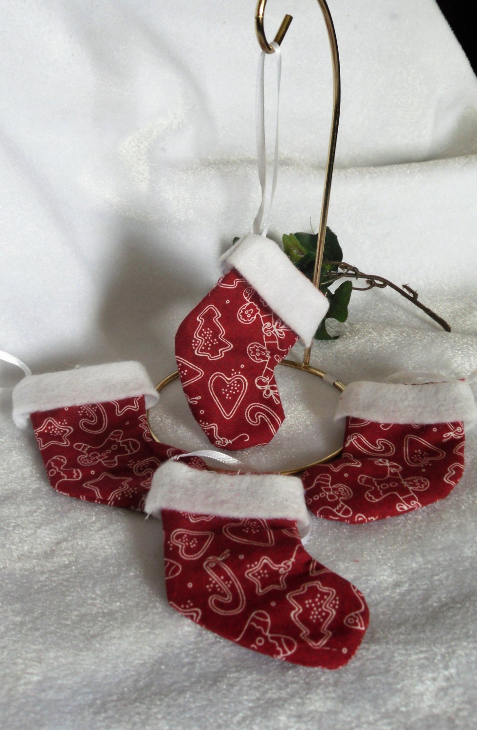 Little Red Stocking Ornaments
