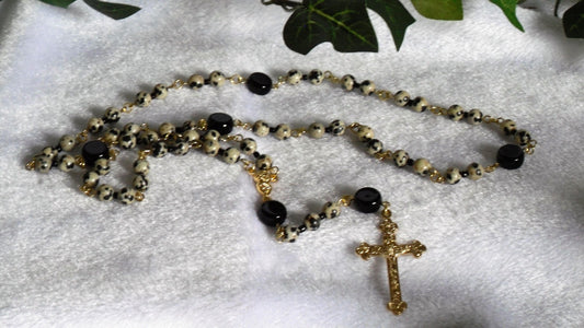 Dalmatian Jasper Rosary