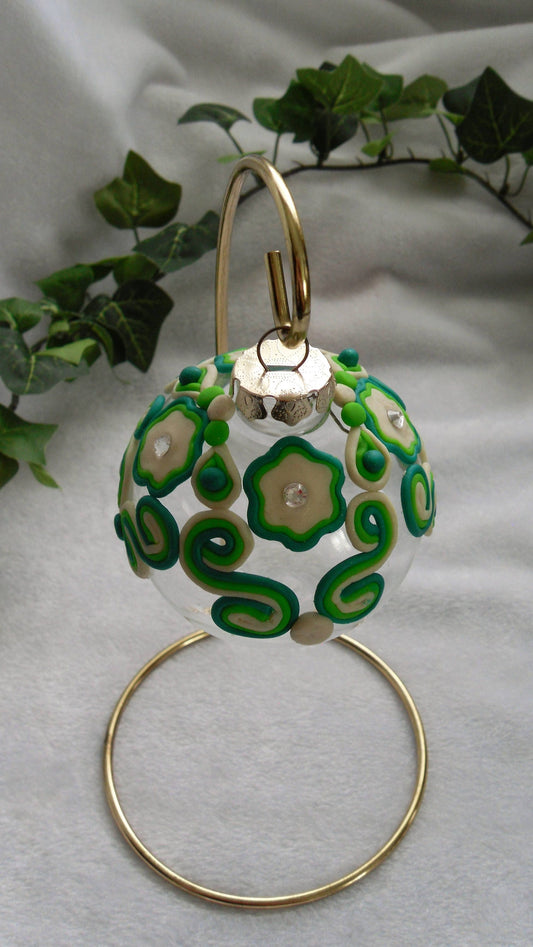 Flower and Crystal Ornament