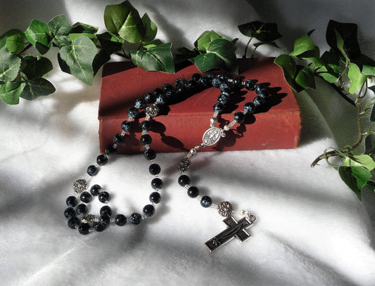 Blue Speckled Dove Rosary
