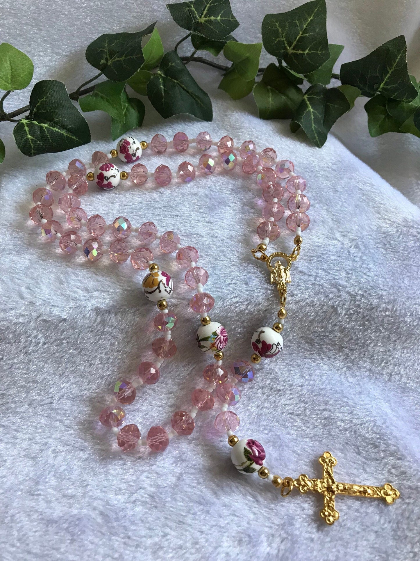 Pink Rose Rosary