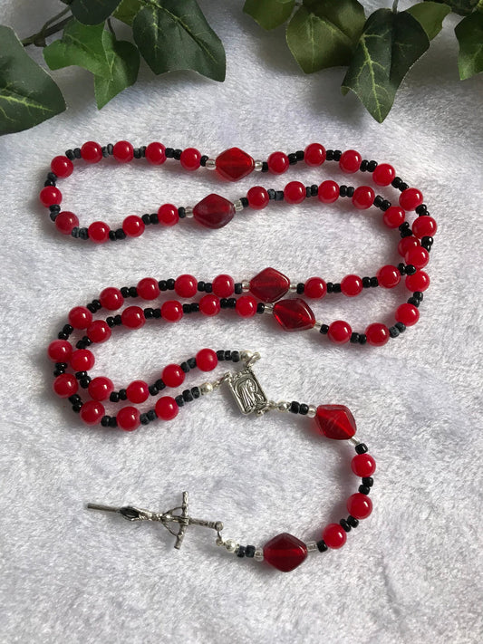 Cherry Red Rosary
