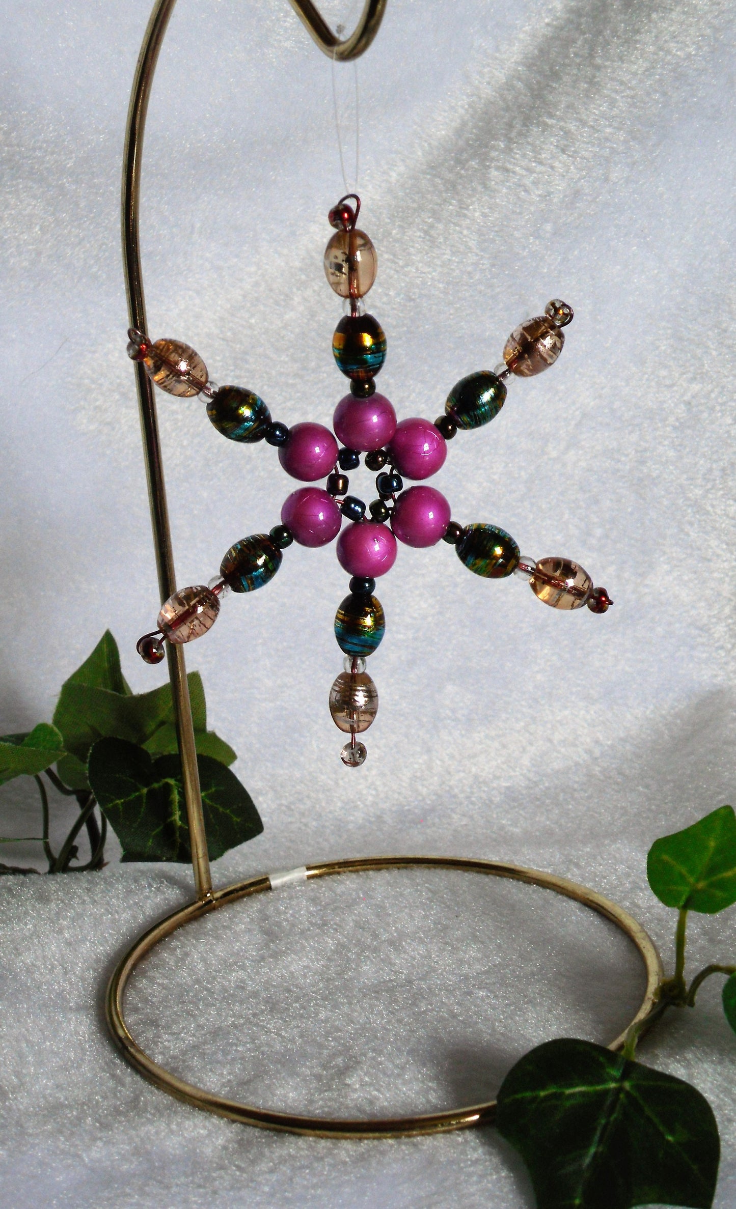 Confetti and Textured Glass Snowflake