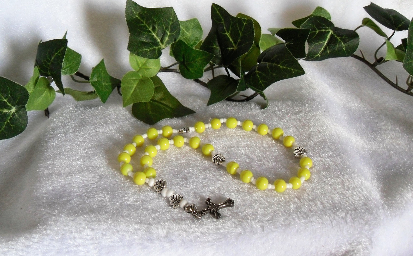Bright Yellow Anglican Rosary