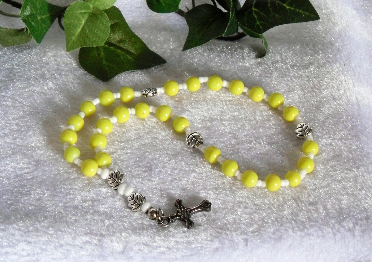 Bright Yellow Anglican Rosary