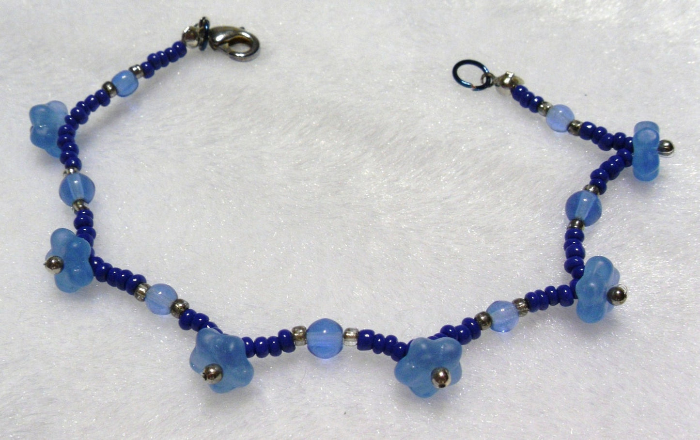 Blue Flower Bracelet