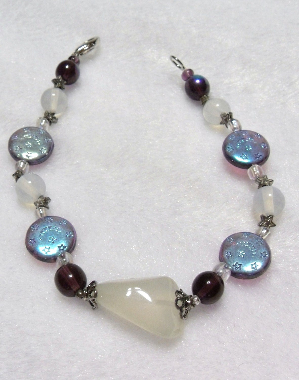 Chalcedony and Moonstone Bracelet
