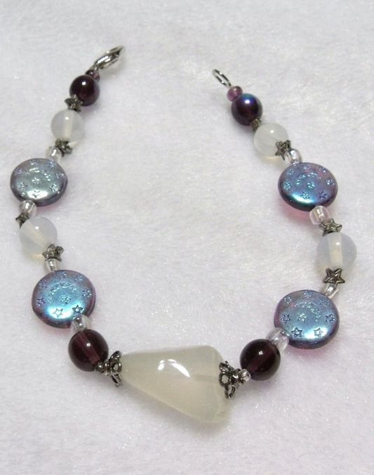 Chalcedony and Moonstone Bracelet