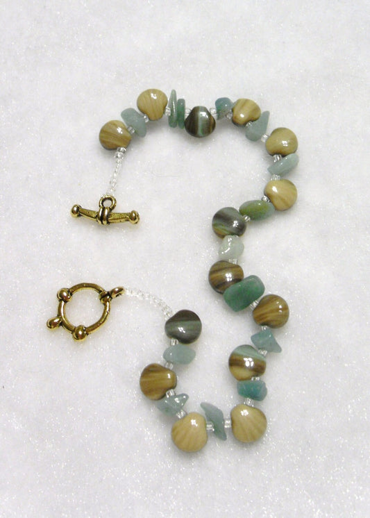 Amazonite "Sea Shell" Bracelet