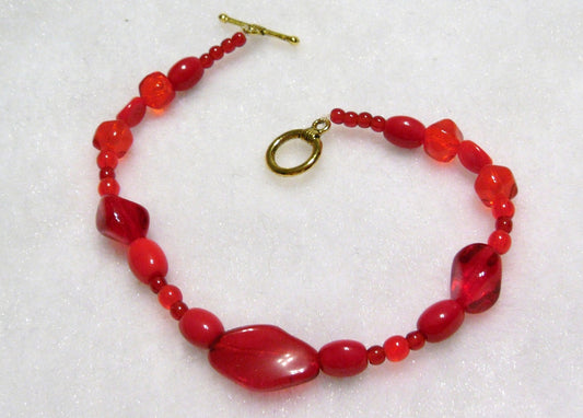 Bright Red Bracelet