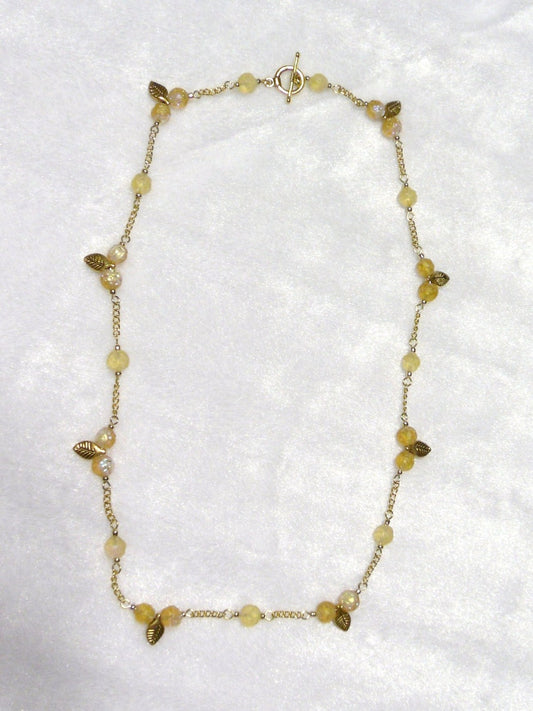Gold Leaf Necklace
