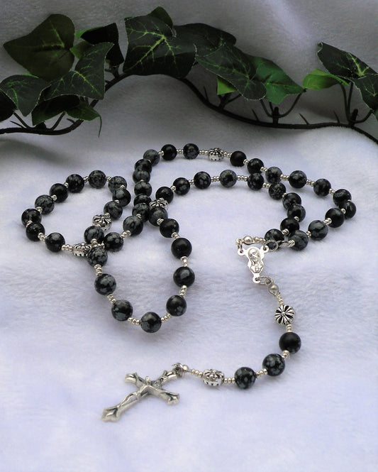 Snowflake Jasper Rosary