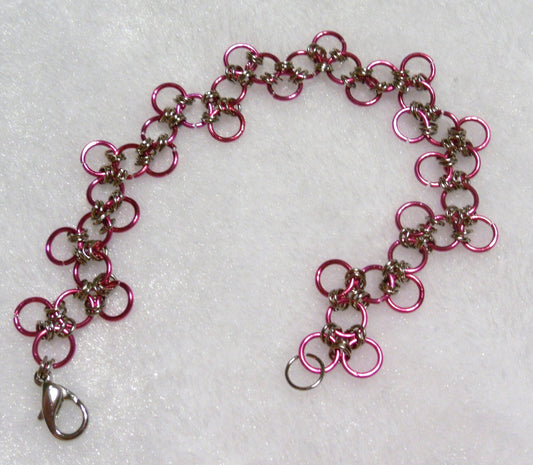 Pink Links Bracelet