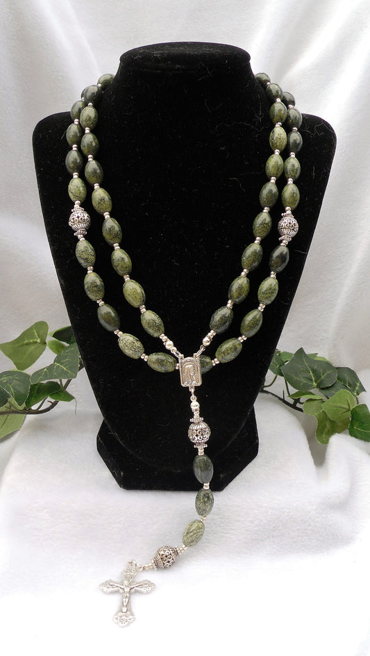 Snakeskin Jasper Rosary