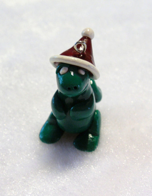 Santa Dragon Charm