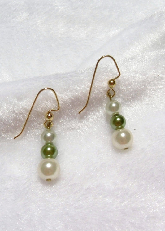 Faux Pearl Stack Earrings