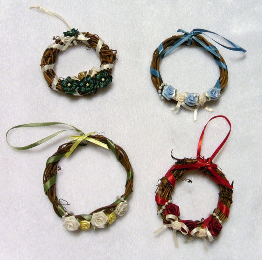 Ribbons and Roses Victorian Inspired Mini Wreath Collection