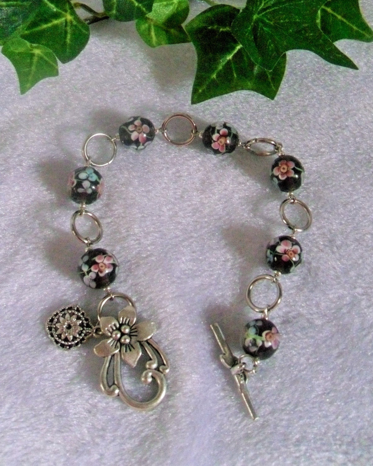Flowery Charm Bracelet