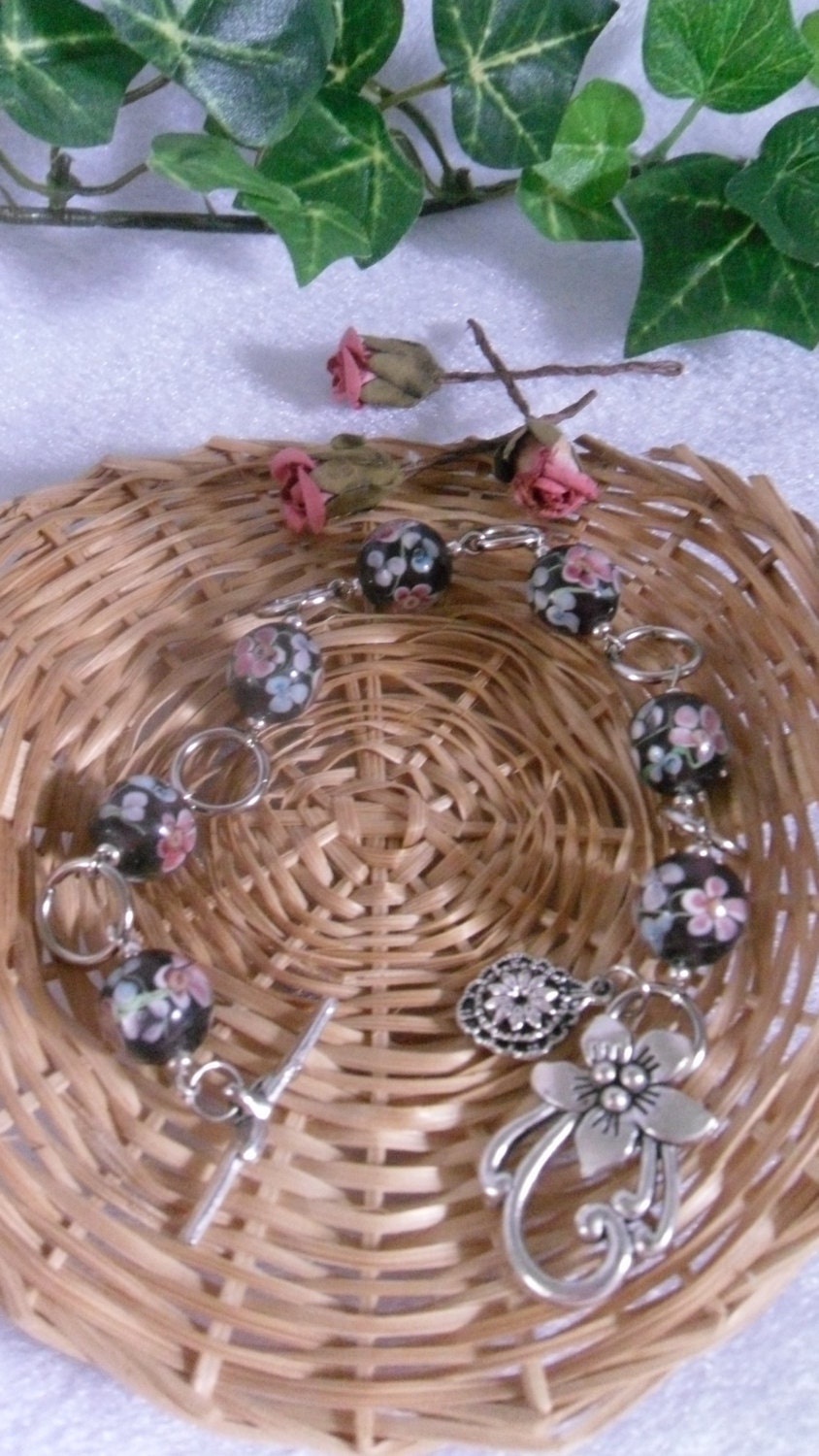 Flowery Charm Bracelet