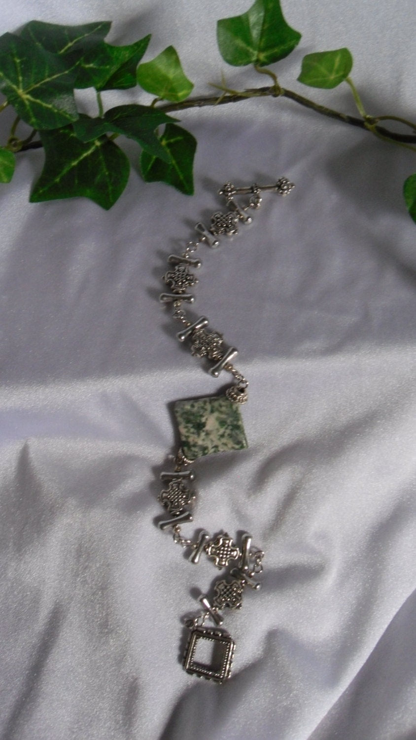 Tree Agate Square Bracelet