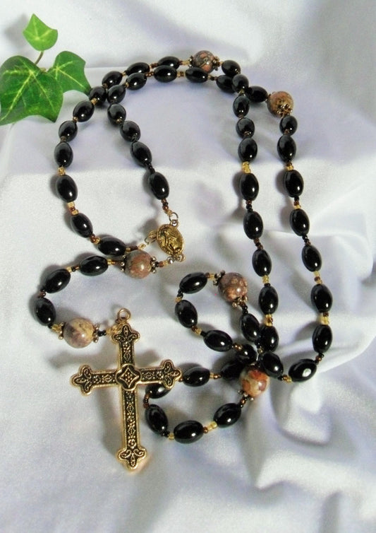 Leopard Jasper Rosary