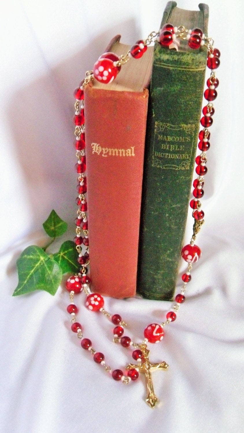 White and Red Rosary